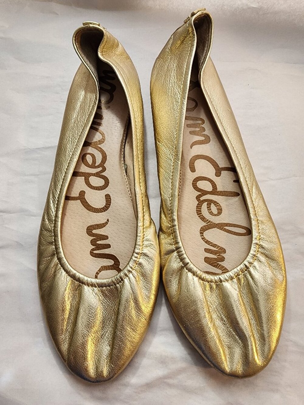 Sam Edelman ballet flats Size 8.5 Metallic gold